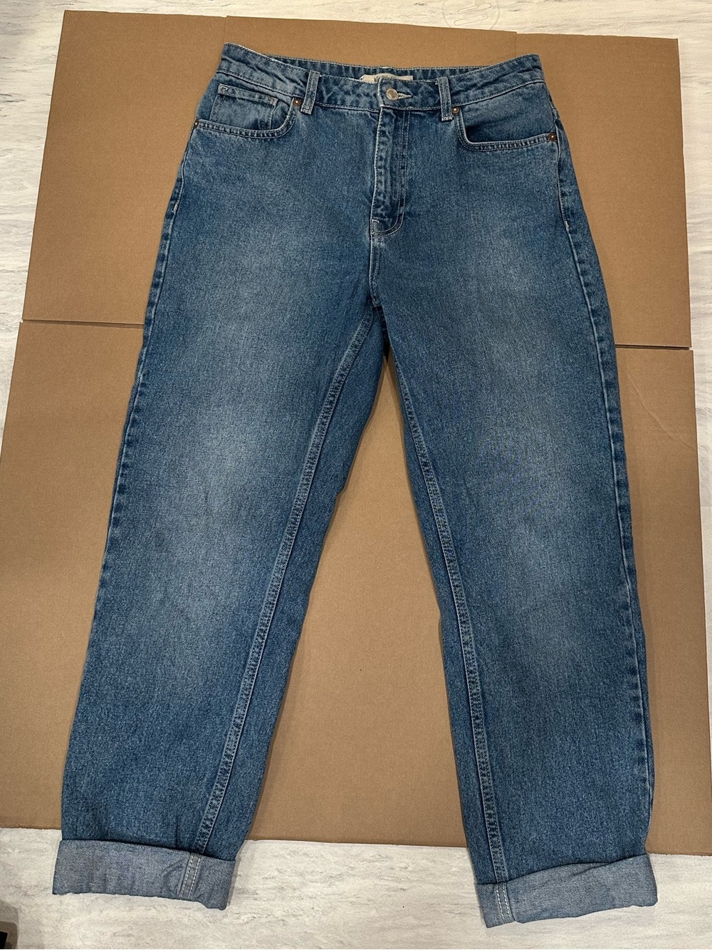 Women’s Free people Classic Blue Relaxed mom Fit Jeans